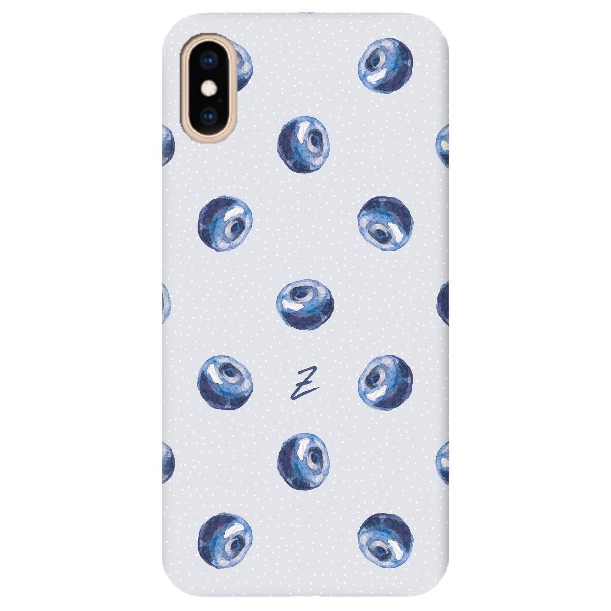 Силіконовий чохол Zorrov для Apple iPhone XS Max - Blueberry rain (11210040206052193)