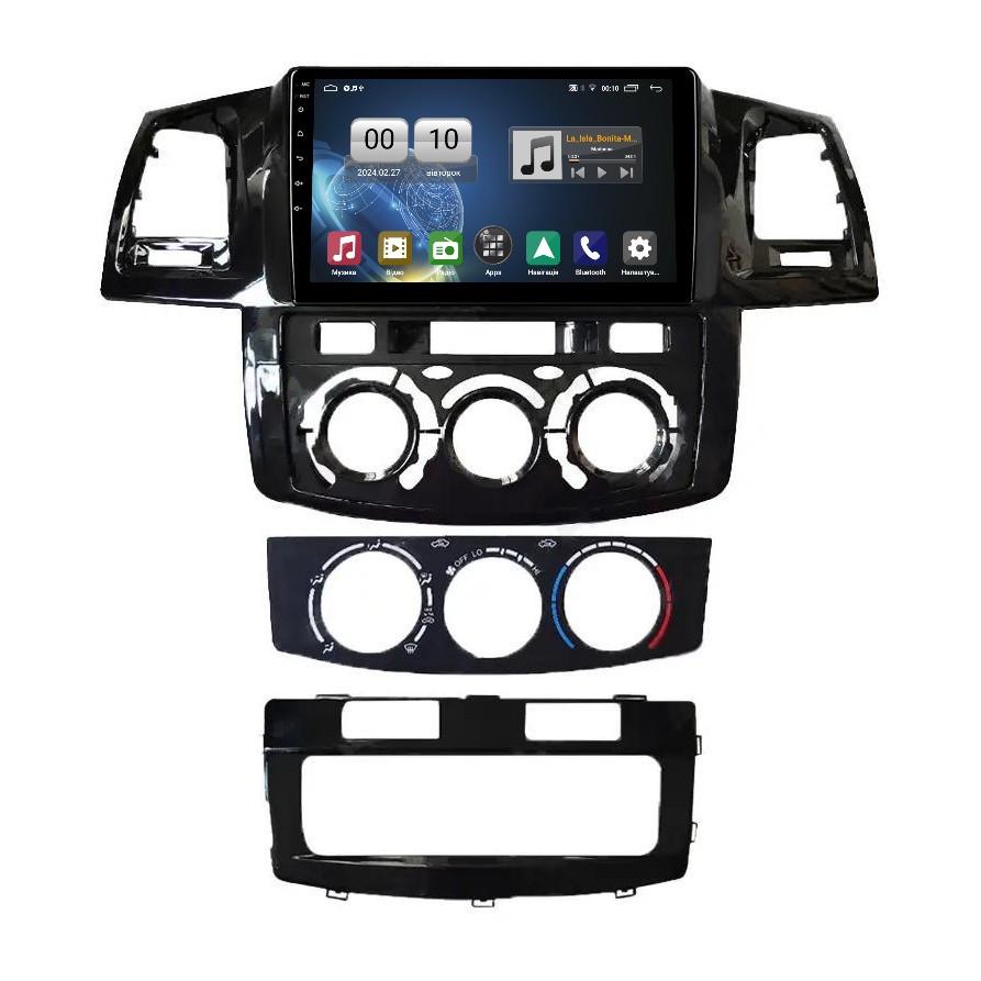 Автомагнітола штатна QIV Q1 для Toyota Fortuner 1 AN50 AN60 HILUX Revo Vigo 2008-2014 F1 9" (Q45744)