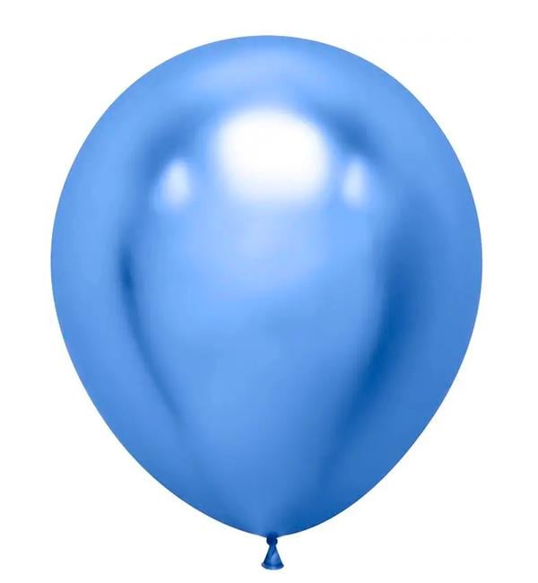 Воздушные шары 30 см 10 шт. Синий хром (415273)