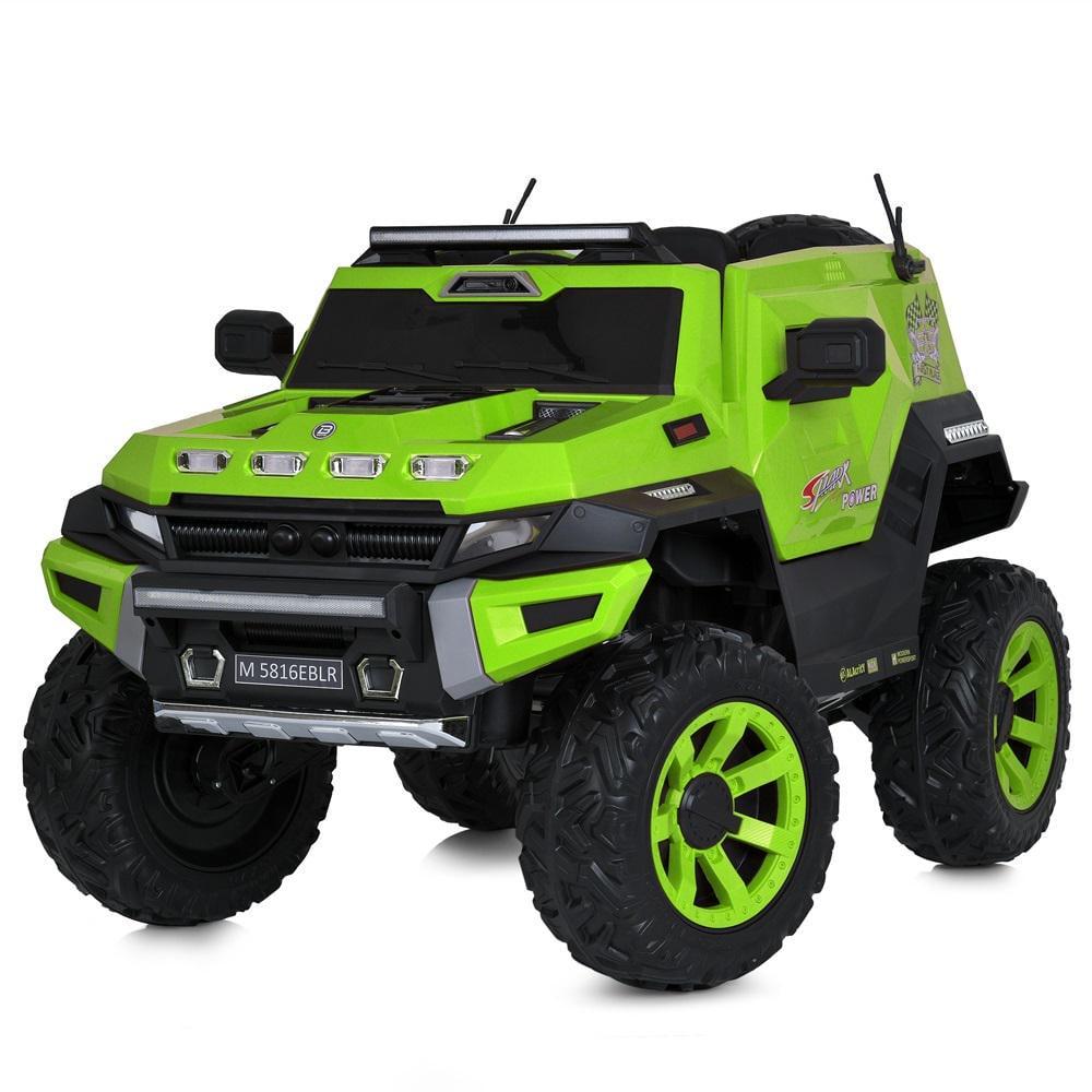 Дитячий електромобіль Bambi джип M 5816EBLR Зелений