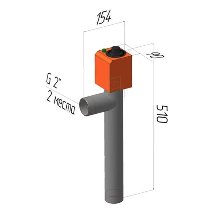 Допоміжний пристрій нагрівання Neon Compakt WCP 1,5 кВт (2655056926) - фото 2