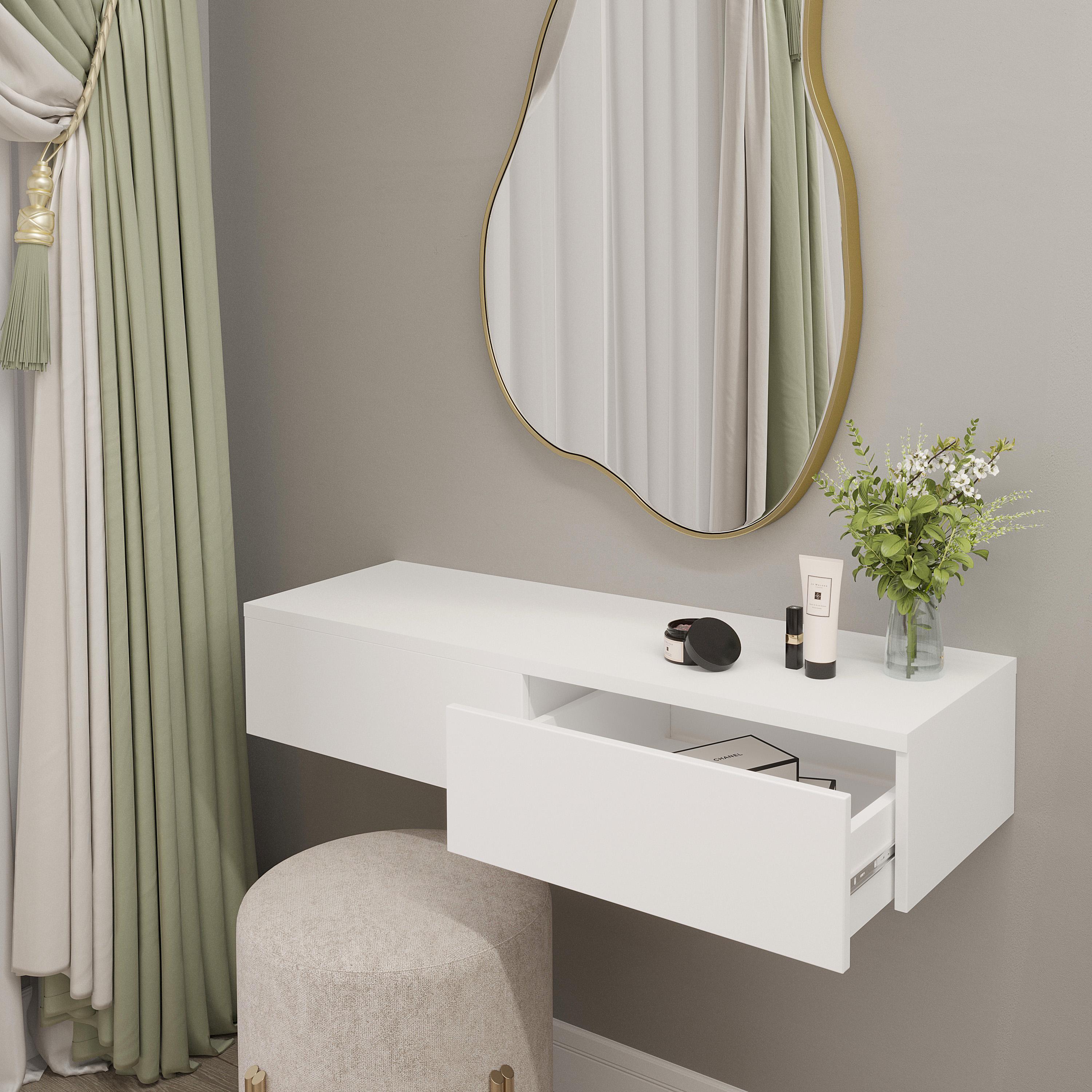 Туалетний столик навісний T-226 1000x185x310 мм Венге темний (sr25-t226-venge) - фото 2