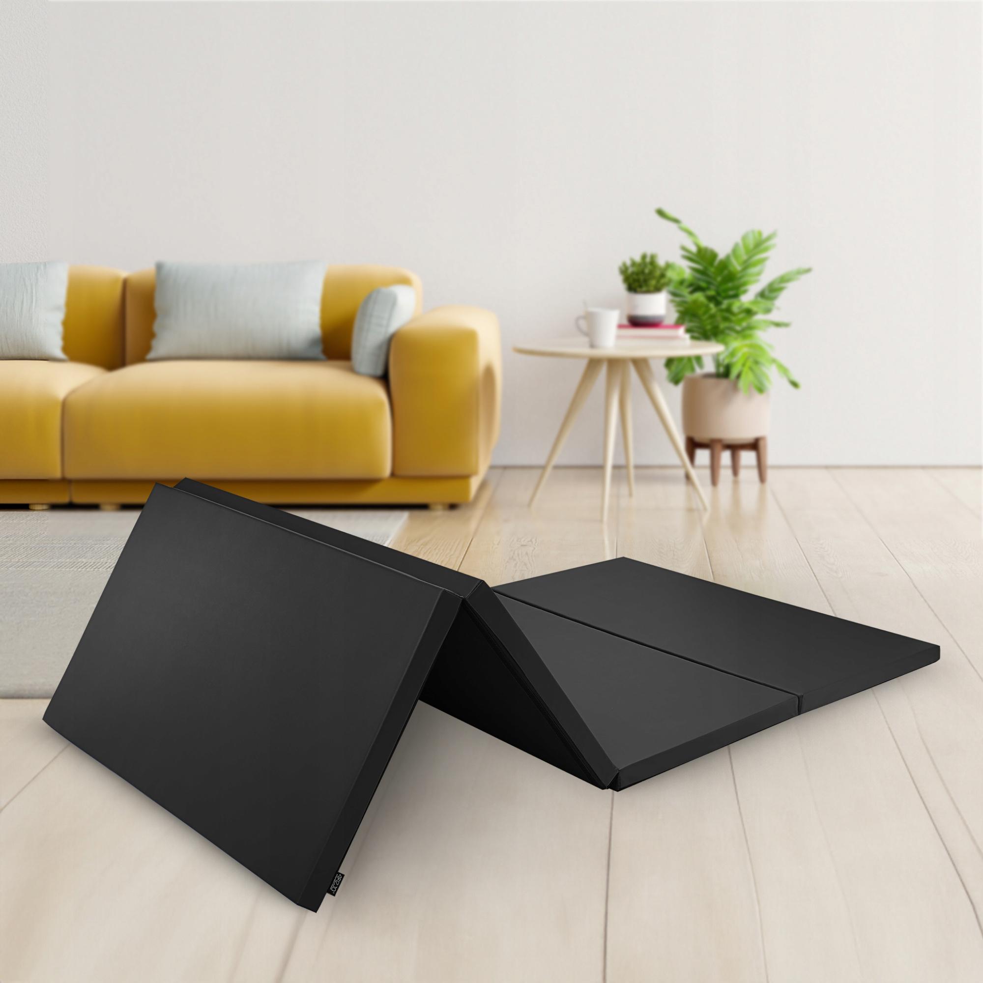 Мат гімнастичний складаний 4fizjo XL 240x120x5 см Black (P-5907739319708) - фото 8