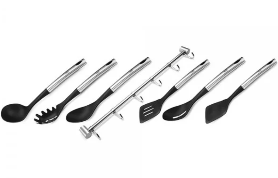 Набір кухонного приладдя Berlinger Haus LP KL-014 Black Silver Collection 7 пр. (112163)