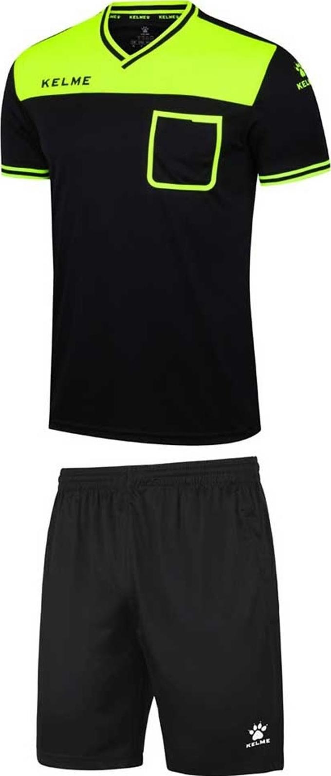 Судейская форма KELME M Черно-салатовый (K15Z221.9010)