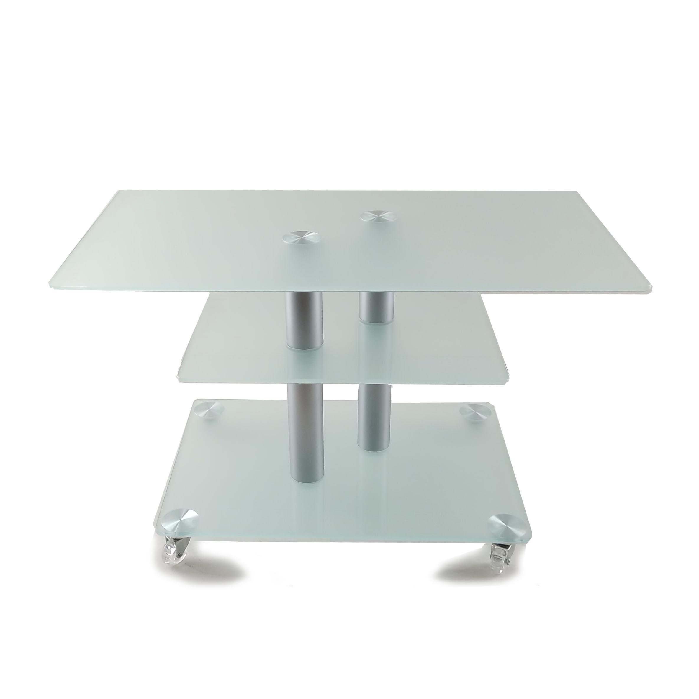 Стол журнальный стеклянный Commus Bravo Standart MX P8 sss 2alm60 Белый (444420258) Стол журнальный стеклянный Commus Bravo Standart MX P8 sss 2alm60 Белый (444420258)