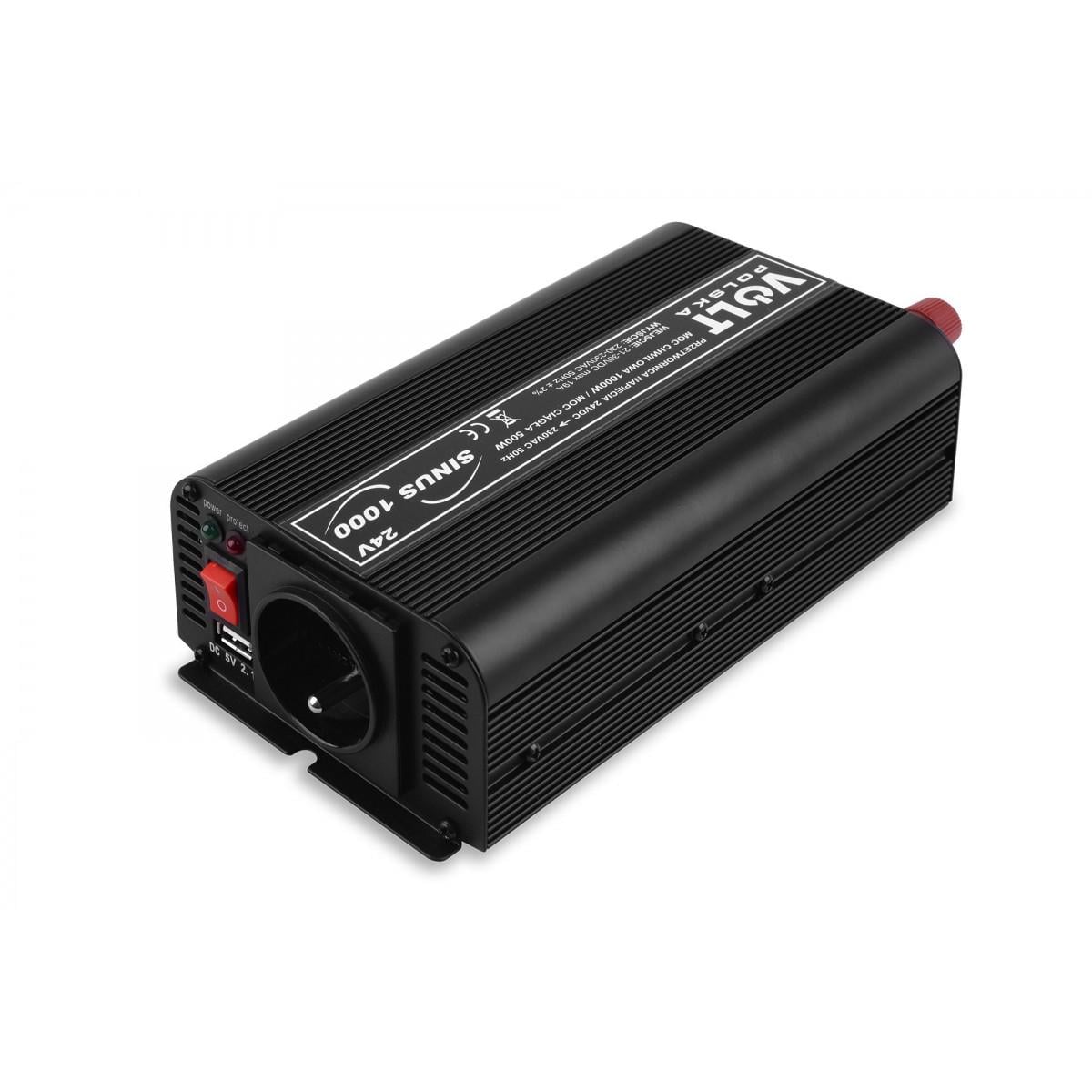 Преобразователь напряжения Volt Polska Sinus 500/1000 24/230V 500/1000W (3SIP090024)