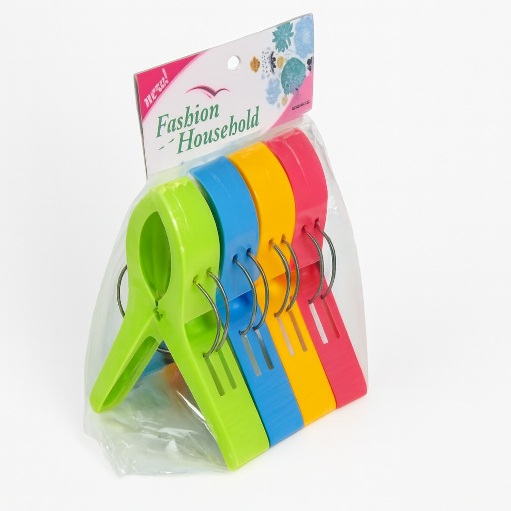 Прищепки бытовые большие R99471 14 см 4 шт. Разноцветный (31153300)