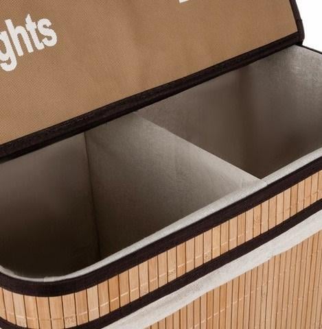 Кошик бамбуковий для сортування білизни з двома відділеннями 100 л - фото 4 Кошик бамбуковий для сортування білизни з двома відділеннями 100 л - фото 4