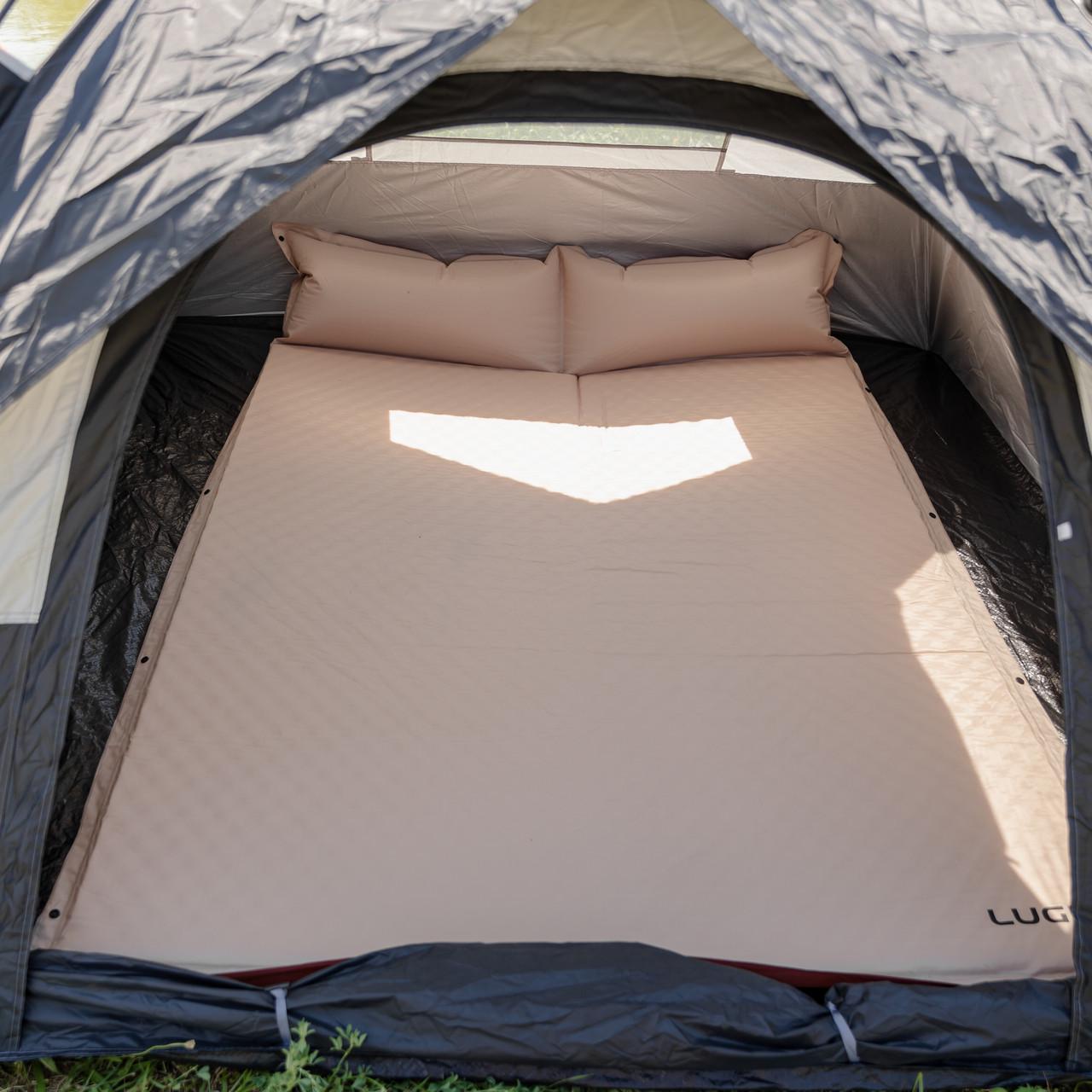 Матрац похідний в намет LU-027 туристичний з самонадувним підголівником 190x130x3 см Бежевий (7469) - фото 2 Матрац похідний в намет LU-027 туристичний з самонадувним підголівником 190x130x3 см Бежевий (7469) - фото 2