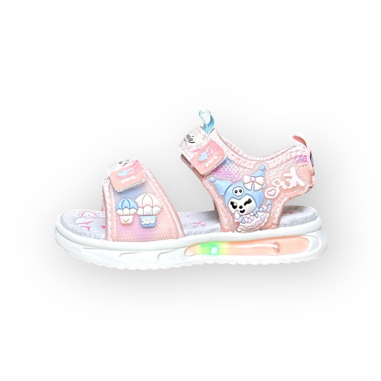 Босоножки детские для девочки ТОМ.М с подсветкой р. 23/14,7 см Розовый (31363809)