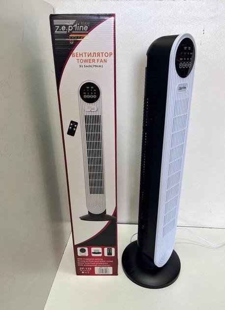 Вентилятор підлоговий від мережі Zepline 3 режими з пультом і таймером 500 Вт Біло-чорний (ZP-139) - фото 7 Вентилятор підлоговий від мережі Zepline 3 режими з пультом і таймером 500 Вт Біло-чорний (ZP-139) - фото 7