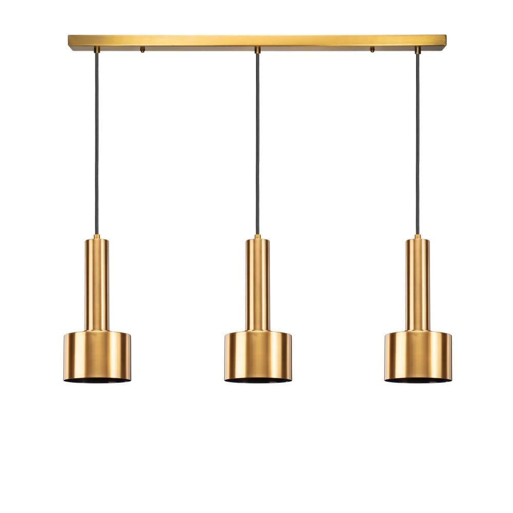 Підвісний світильник Tube line BARREL LED 3L Золотий (PL-T0006-3/GOLD) - фото 1