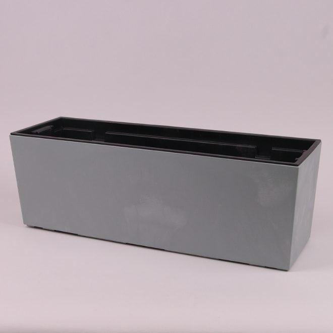 Горшок пластмассовый Flora URBI CASE BETON EFFECT с вкладом 58 см Бетон (92146)
