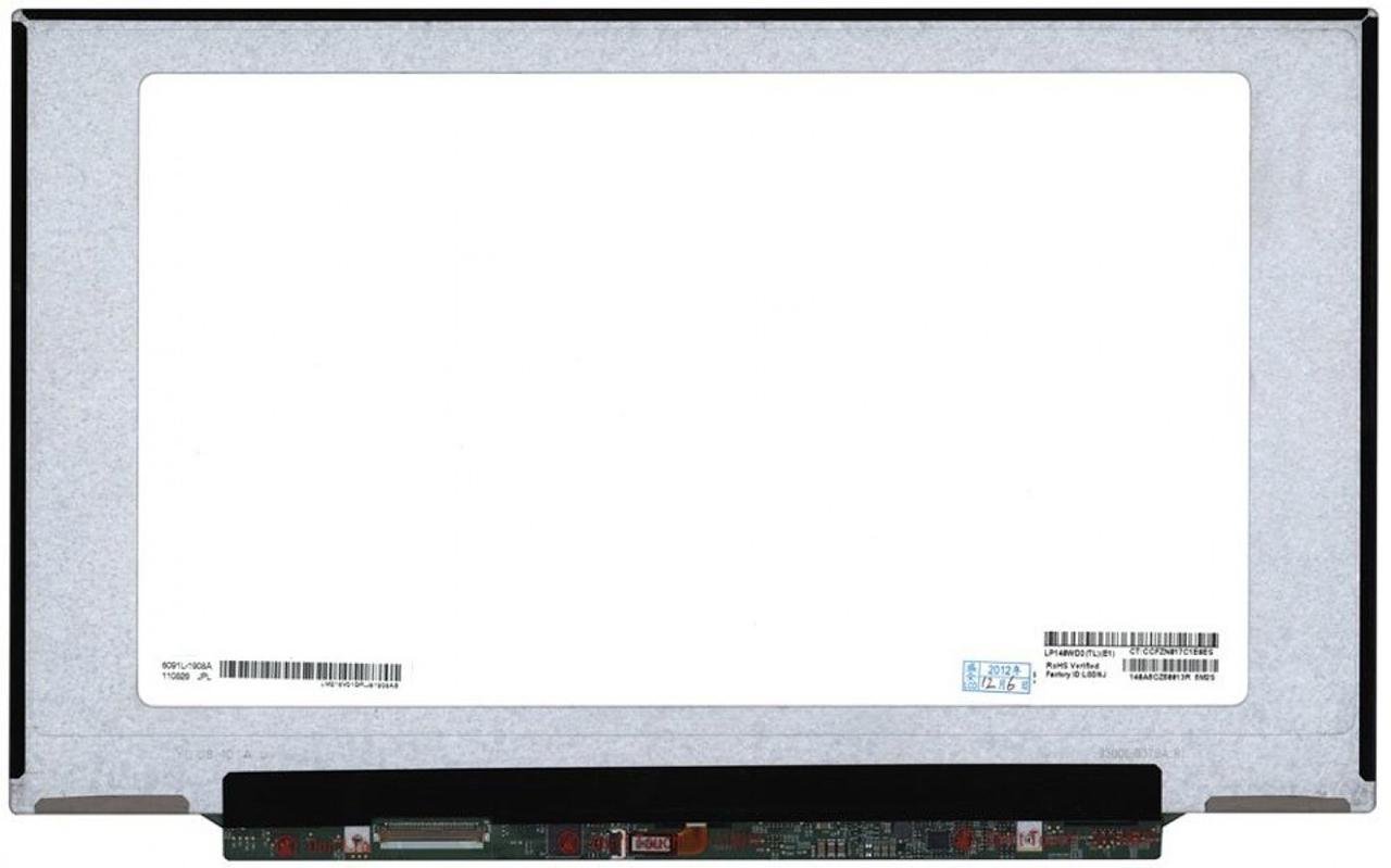 Матрица для ноутбука LP140WD2-TLE1 14,0" 1600х900 WXGA++ 16:9 LVDS 40 pin слева внизу