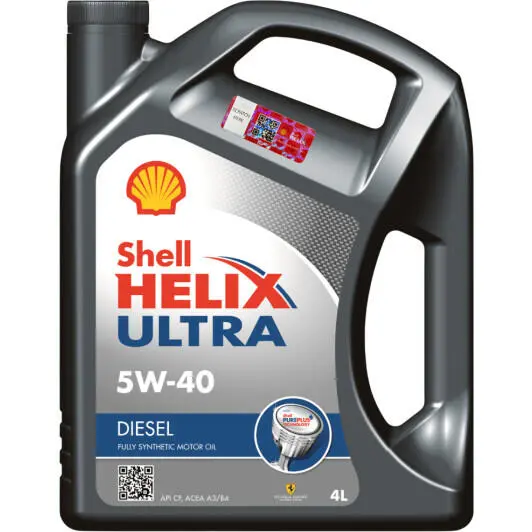 Моторное масло SHELL Helix Diesel Ultra 5W-40 4 л (550046645) Моторное масло SHELL Helix Diesel Ultra 5W-40 4 л (550046645)