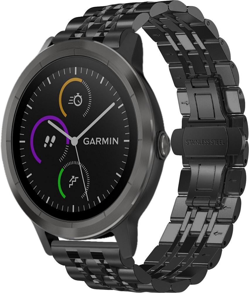 Металевий Ремінець Spinye для Garmin Vivoactive 3 Black (28079-2B)