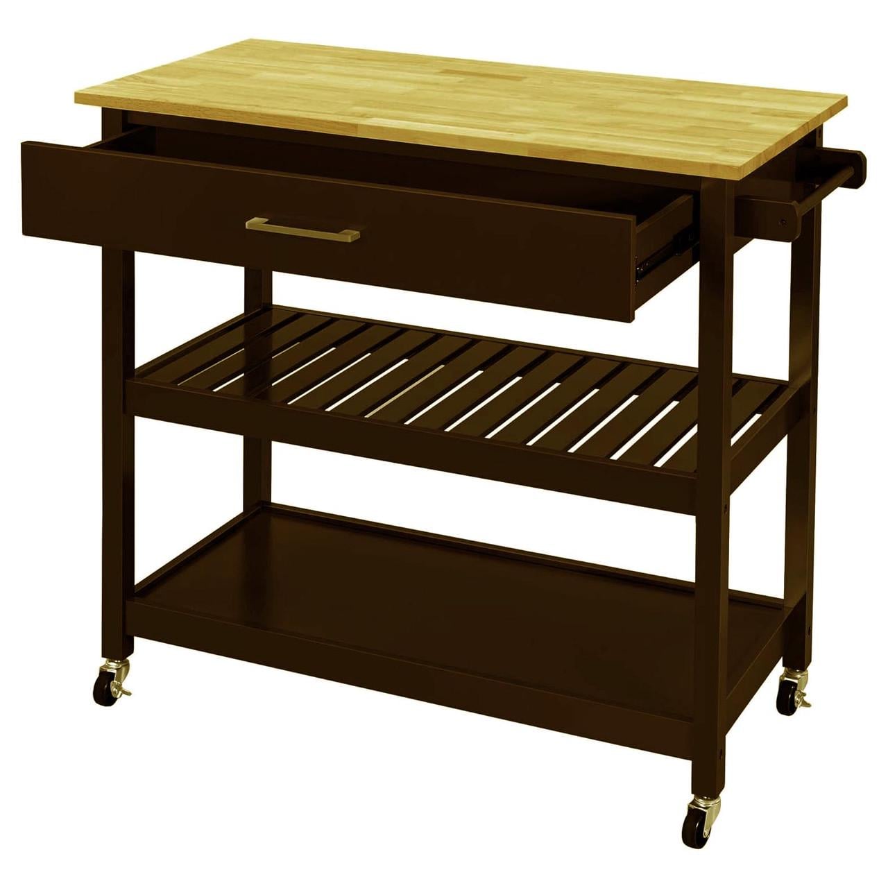 Стол-тележка из дерева Ньюнан Венге/Карри (СТЛ-00101203)