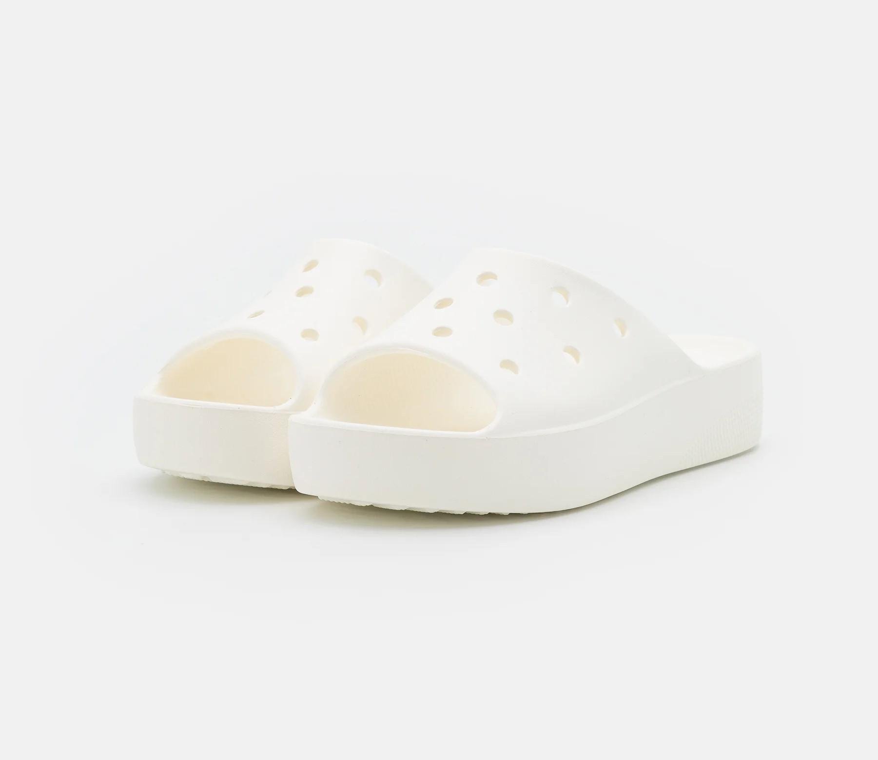 Шльопанці слайди Crocs Classic Platform р. W8/EUR 38-39 White (13813154) - фото 8