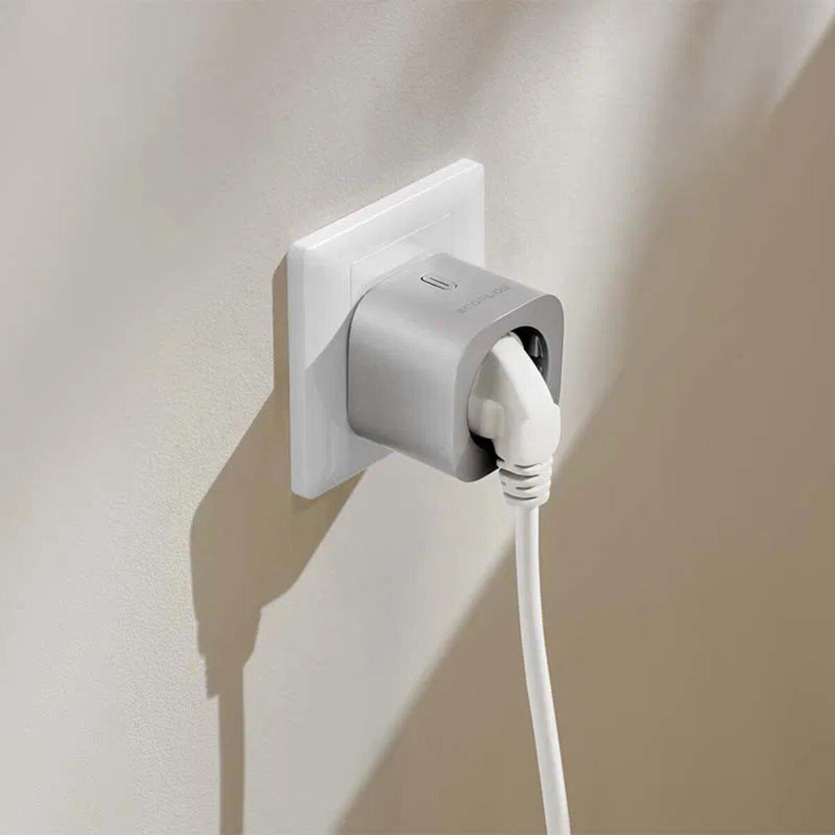 Розетка розумна EcoFlow Smart Plug PowerStream до 2500W 10А Grey (EFA-SmartPlug-EU) - фото 3