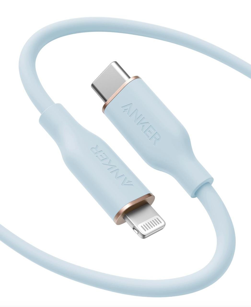 Кабель USB Type-C Anker 643 PowerLine III USB-C to USB-C 100W Flow Silicone 0,9 м Blue