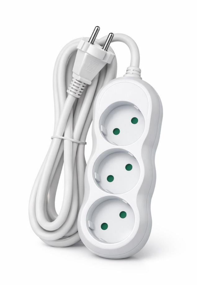 Удлинитель Bellight на 3 розетки без заземлением 10 м Удлинитель Bellight на 3 розетки без заземлением 10 м