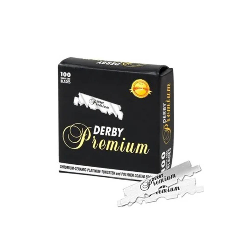 Леза половинки для бритви Derby Premium 100 шт. (6095) - фото 4