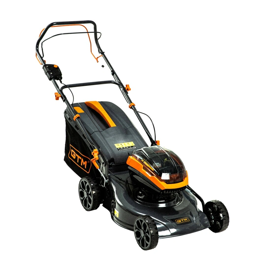 Газонокосарка акумуляторна GTM BLM48-SP КАРКАС самохідна 2х18В/48 см/30-80 мм/70 л (25483981)