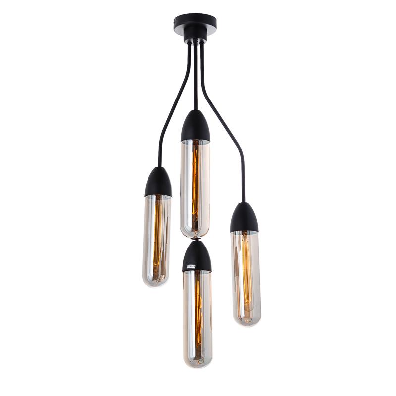 Люстра потолочная Light House ES-15920/4 (B) на четыре лампы Черный