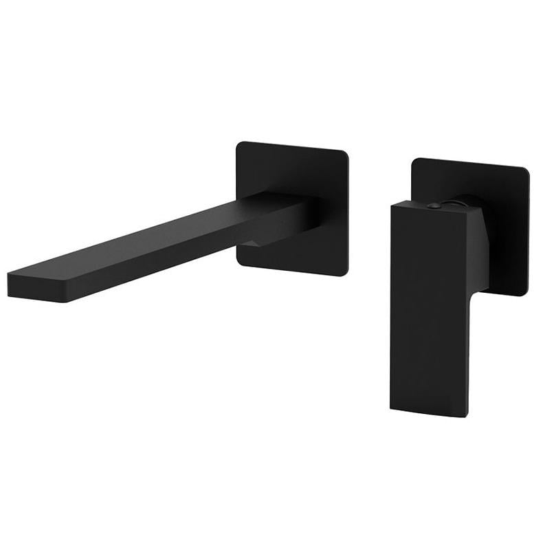 Смеситель для умывальника однорычажный настенного монтажа Paffoni Elle EL106NO70 Черный (233788)