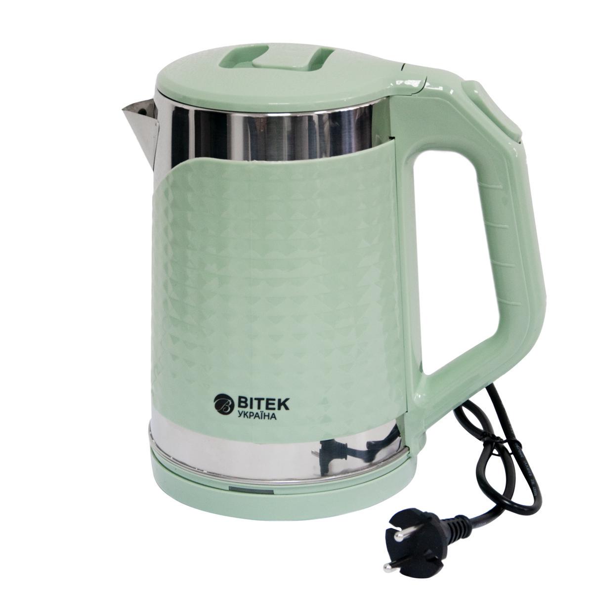 Чайник электрический BITEK BT-3118 2,2 л 2000 W Мятный глянцевый (1009809-Other)