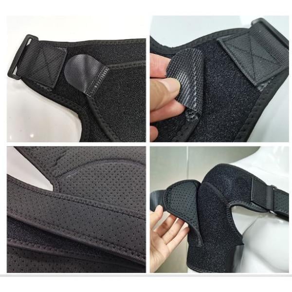 Бандаж плечового суглоба Jialya Універсальний та сторона Чорний (М12501351) - фото 2