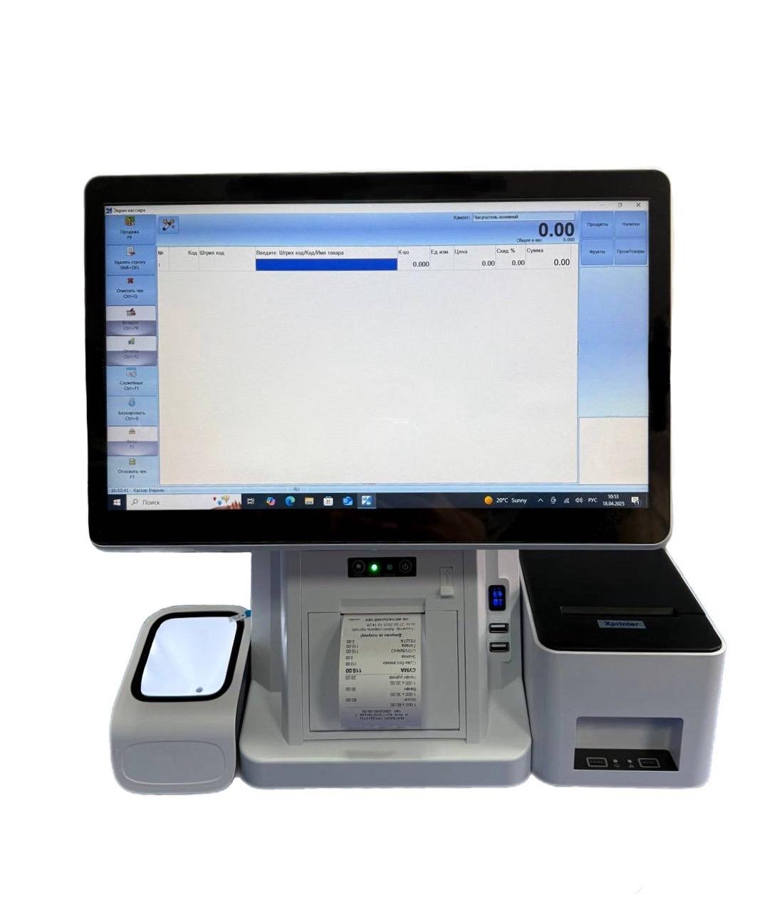 Комплект автоматизації магазину POS Unipro ПРРО All In One White