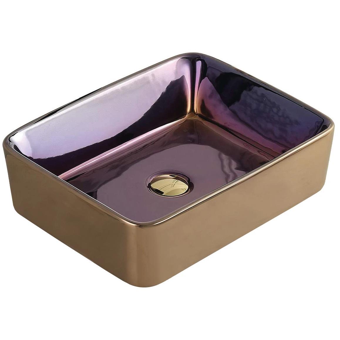 Умывальник накладной Mexen CATIA VIOLET GOLD MEX-21314855 480x370x130 мм Фиолетовый (162812)