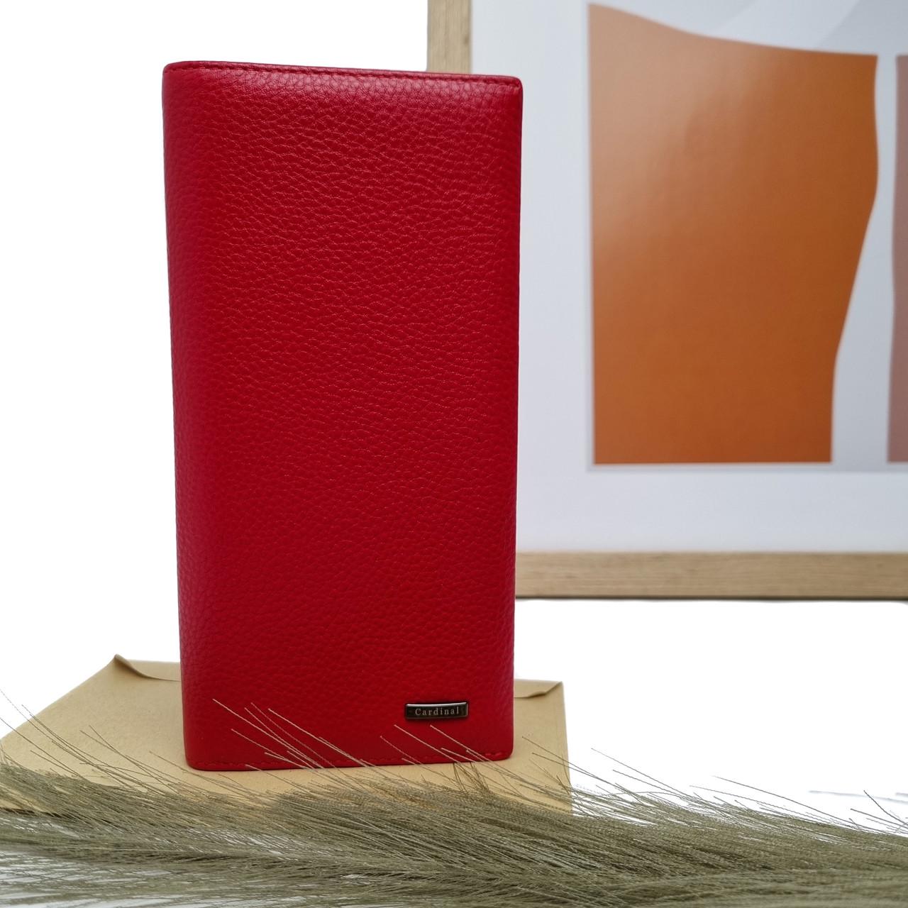 Гаманець жіночий Cardinal шкіряний гарний Червоний (309B-08)