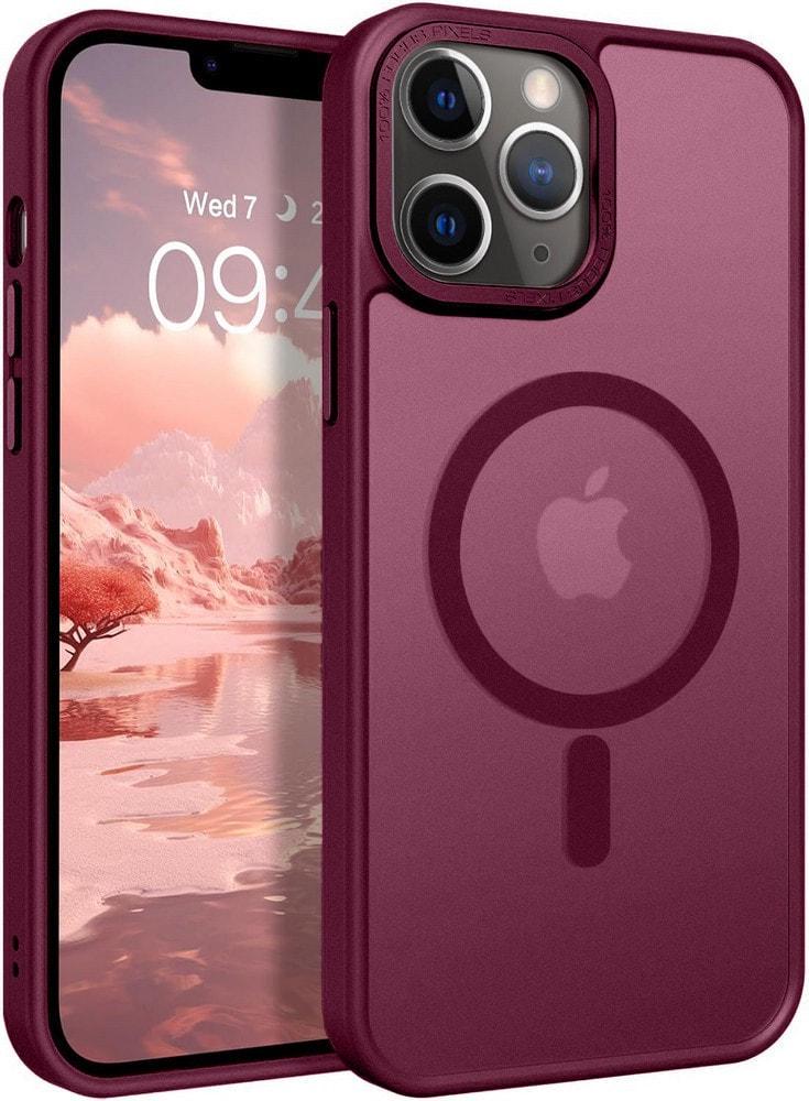 Противоударный чехол Space MagSafe iPhone 11 Pro Max (матовый) Wine (37922-42)