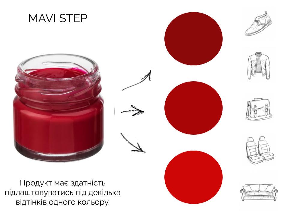 Фарба бальзам для замші та нубуку Mavi Step Multi Oil Balm 25 мл Червоний (E07/112/025) - фото 3