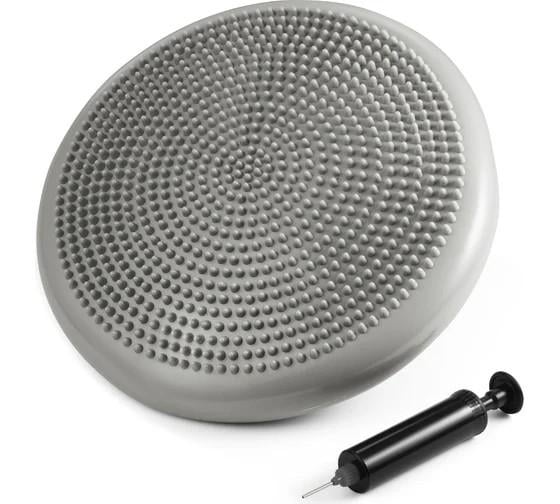 Балансувальна подушка OSPORT для фітнесу з насосом Сірий (OF-0300)