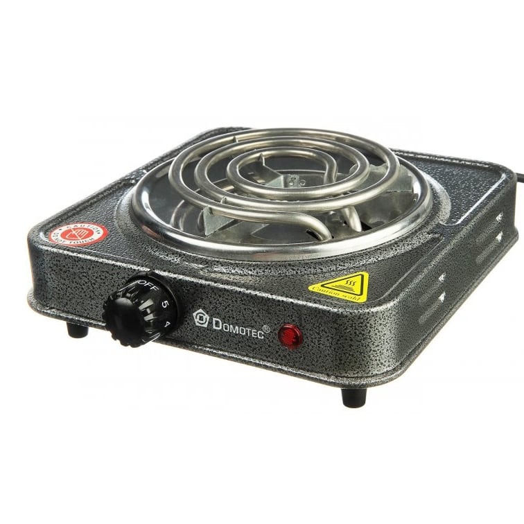 Электроплита Domotec MS-5801 настольная одноконфорочная спиральная 1000 Вт (tf4095)