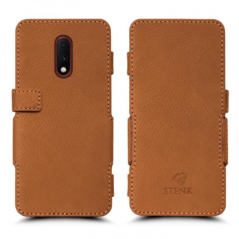 Чехол книжка Stenk Prime для OnePlus 7 Camel (63663)