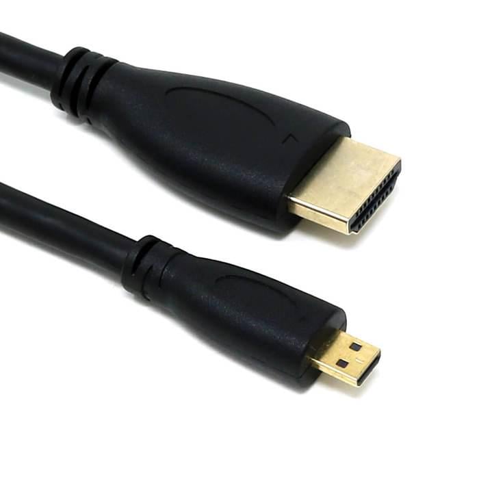 Кабель Micro HDMI to HDMI для Raspberry Pi 4 2 м