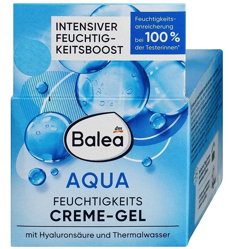 Крем-гель для лица Balea Aqua увлажняющий 50 мл (4066447429183)
