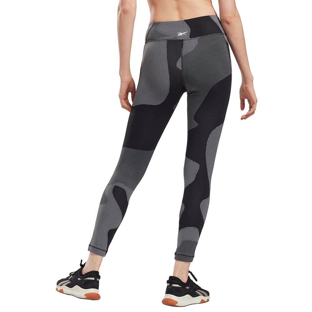 Леггинсы женские Reebok Ts Lux Tight-Jacqu S Черный (GS6516) - фото 3