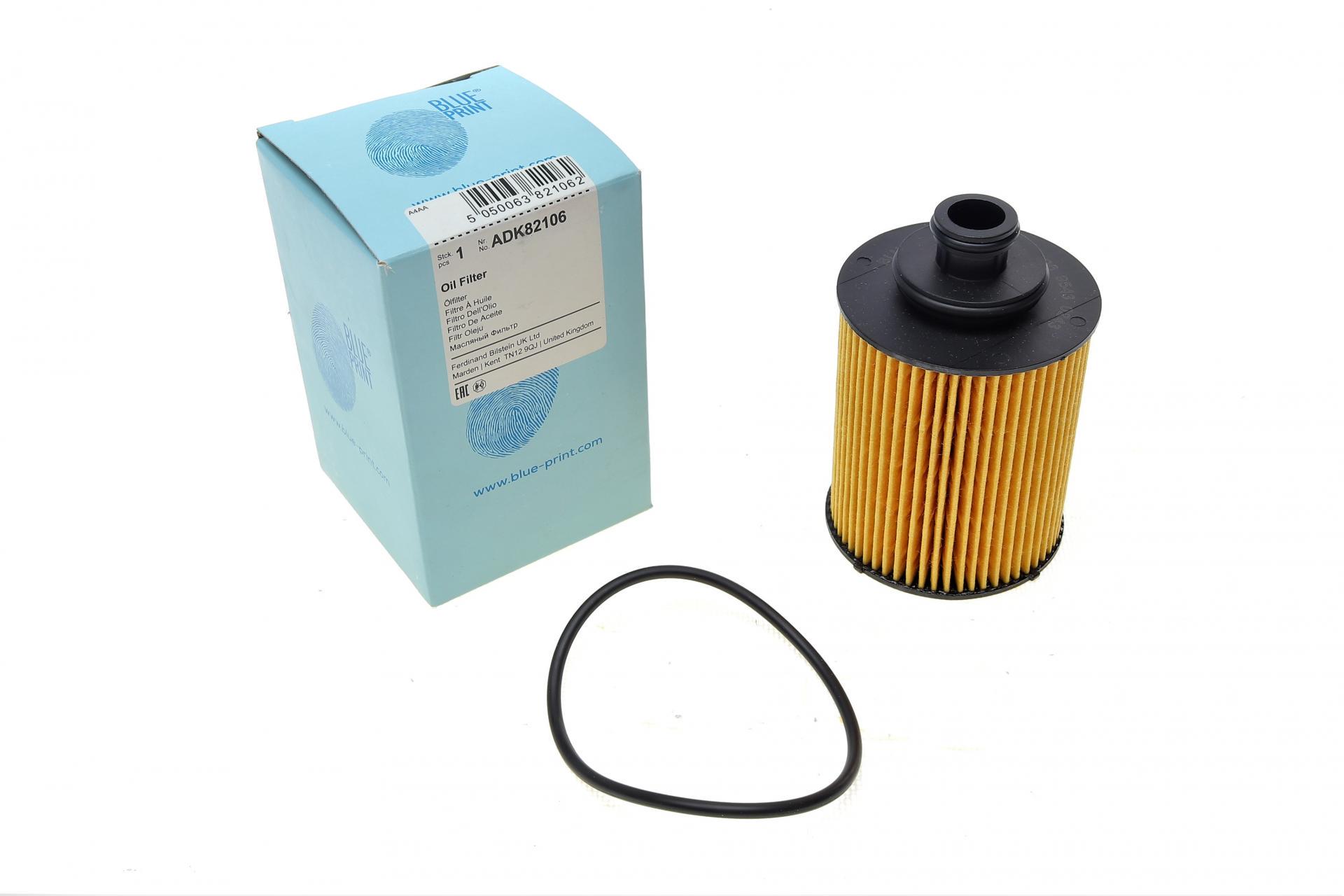 Фильтр масляный BLUE PRINT для Fiat Doblo 00-/Fiorino 07-/Punto 1,3JTD 05-/Opel Astra H/J 04-15/Combo 1,3CDTI 01-11 (ADK82106)
