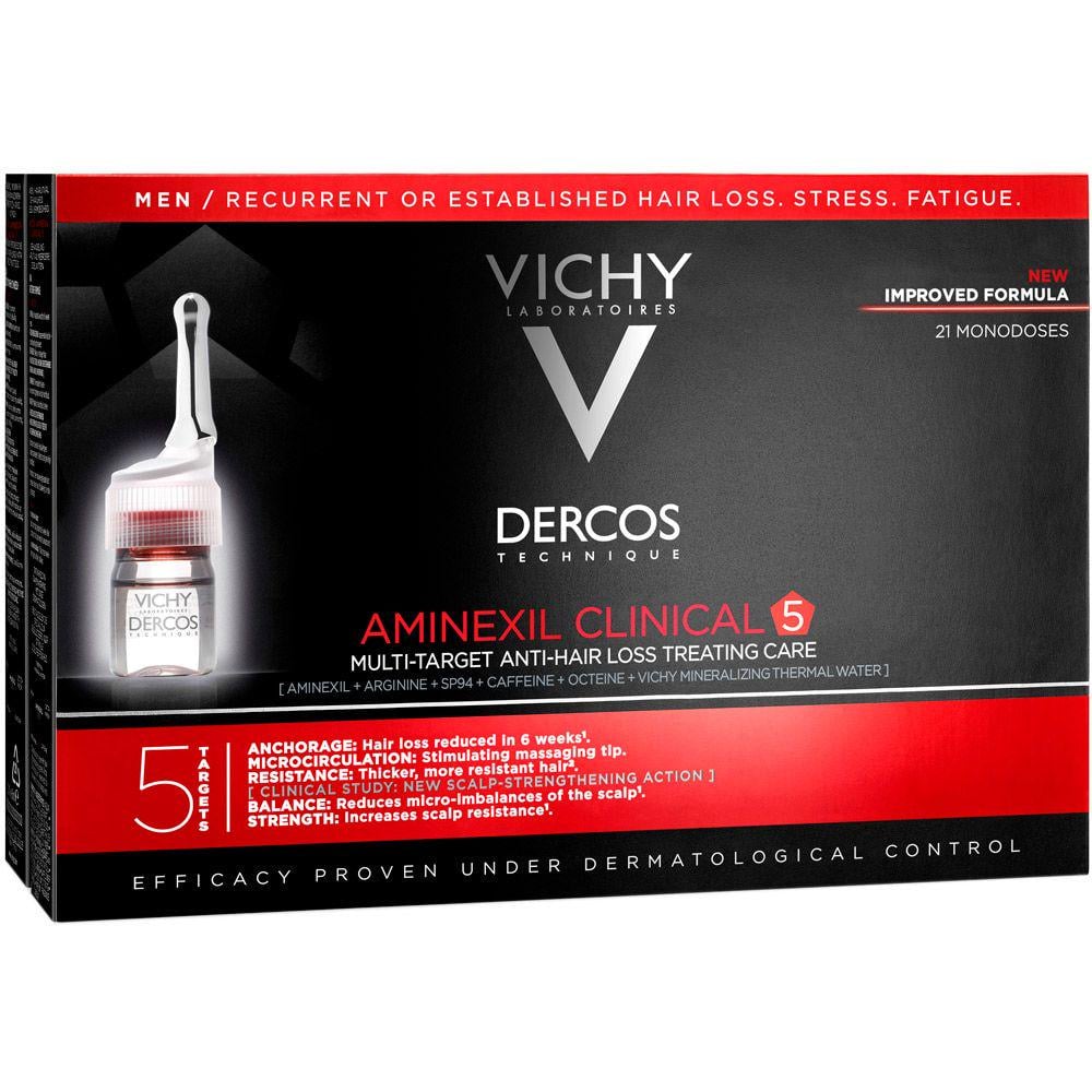 Средство комплексное Vichy Dercos Aminexil Clinical против выпадения волос для мужчин (1453120009)