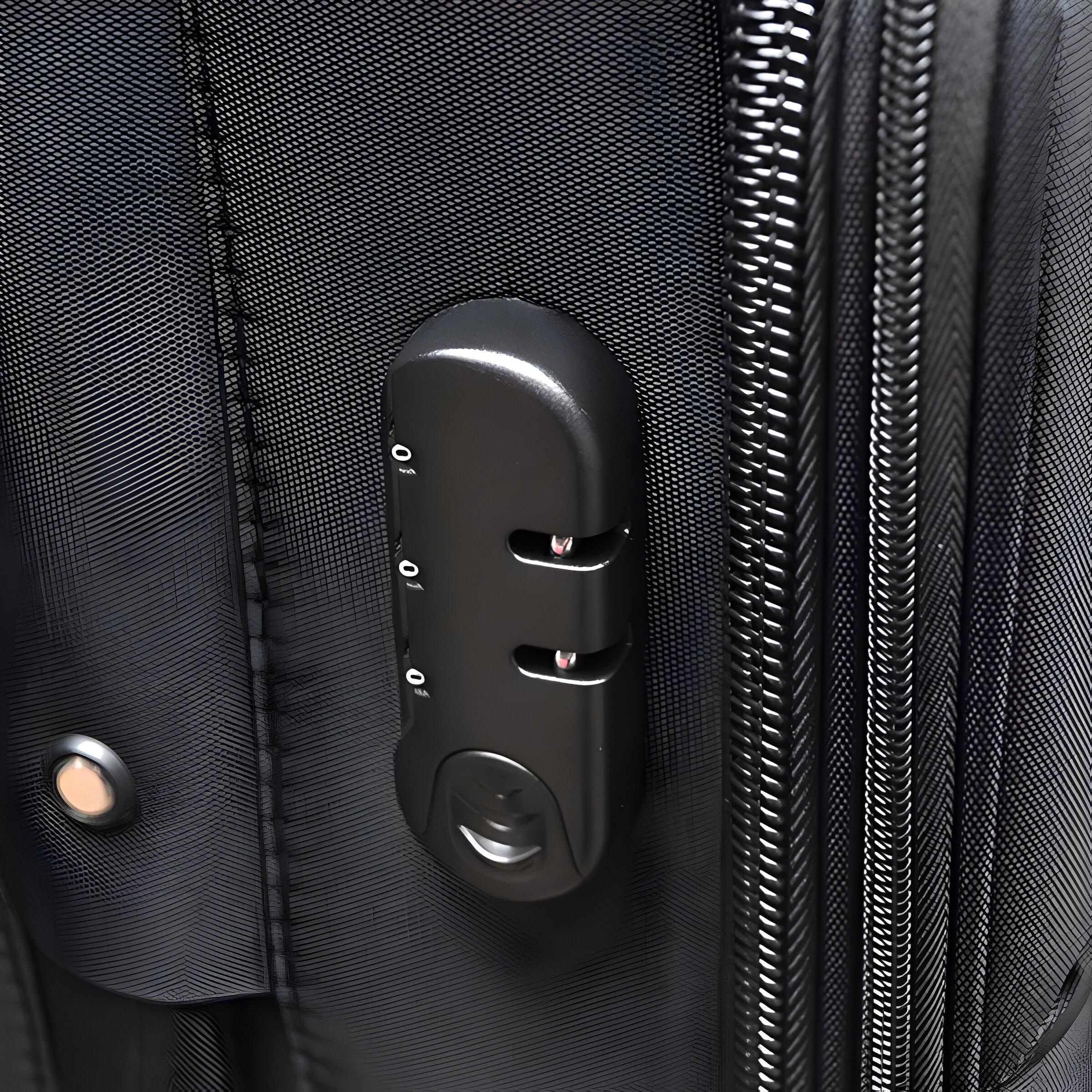 Набір валіз тканинних 3в1 з кодовим замком і телескопічною ручкою Сірий (80-3M) - фото 3