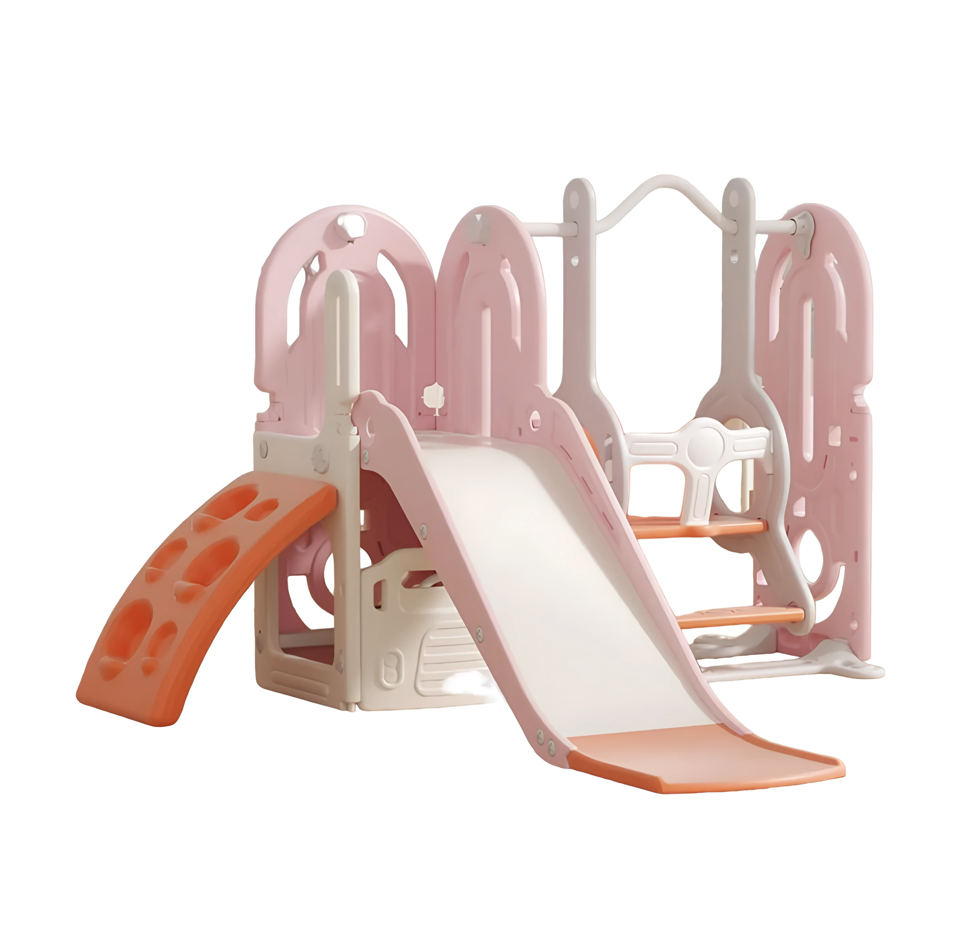 Детский игровой комплекс Lumpurini Gabriele 5-в-1 с горкой и качели/кабиной водителя/баскетбольным кольцом (C-HT003-10b) Детский игровой комплекс Lumpurini Gabriele 5-в-1 с горкой и качели/кабиной водителя/баскетбольным кольцом (C-HT003-10b)