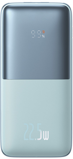 Павербанк BASEUS Power Pro Digital Fast Charging 20000 mAh 22,5 W з кабелем USB до Type-C 3A 0,3 м Білий/Синій (PPBD030003)