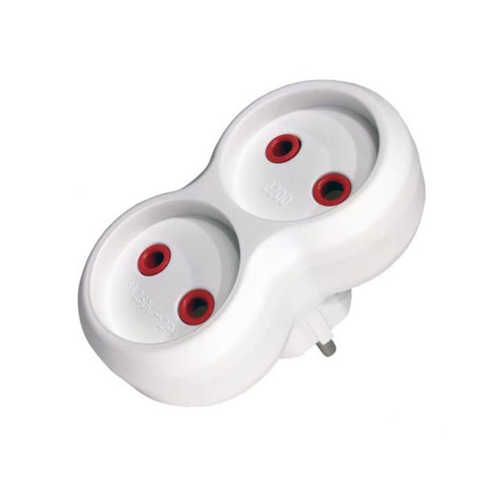 Двійник Neomax без заземлення NX1013 Білий (2237268466) Двійник Neomax без заземлення NX1013 Білий (2237268466)