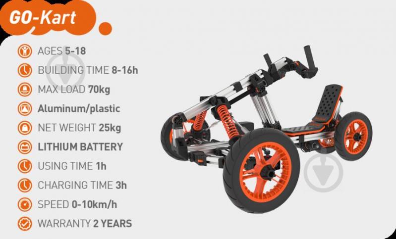 Конструктор Docyke GO-KART 15 видів - фото 5